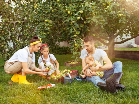 Famiglia in giardino - Andamento mercato immobiliare 2021